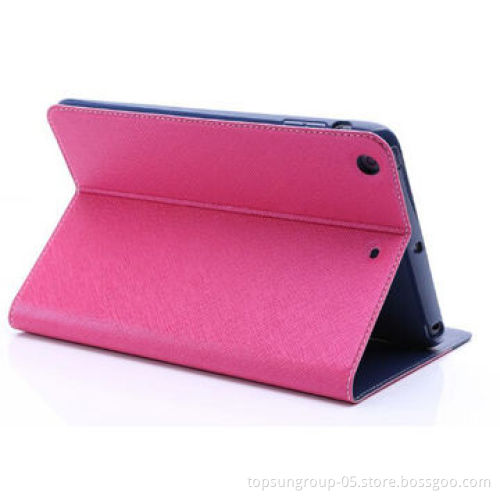 PU Leather Case, for iPad mini 2, Cross Pattern and Various Colors are Available